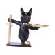 thumbnail image 5 of Estatua moderna con bandeja para frutas, organizador de escritorio, plato para dulces, adorno. Negro, 5 of 9
