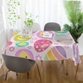 thumbnail image 6 of Coolnut Easter Eggs Rectangle Tablecloth, Waterproof Washable Polyester Table Cover for Kitchen Dinner Party, 60 x 120 Inch House Decor, 6 of 7