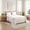 White Gray, variant on Boho Floral Bed Sheet Set Twin/Queen/King – Soft Lightweight Sheets with 15" Deep Pocket Fitted Sheet, All-Around Elastic