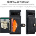 thumbnail image 3 of Case for Google Pixel 7 2022, Detachable Magnetic Wallet Credit Card Cash Slot Case Cover Support Wireless Charging Functional Kickstand Compatible with Google Pixel 7 2022 (Black), 3 of 10