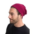 thumbnail image 3 of Candid Red Slouchy Cotton Beanie All Season Adult Men Women, 3 of 3