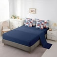 thumbnail image 5 of Feelyou Baseball Sport Bedding Comforter Set 7pcs, Blue Red King Bedding Sets, 5 of 7