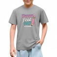 thumbnail image 3 of Juslio Boys Letter Pattern Shirts Crew Neck Casual Short, Sleeved Tops Comfortable Breathable T Shirts Sizes 2-18, 3 of 9