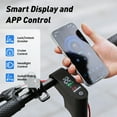 thumbnail image 3 of iScooter 500W Electric Scooter for Adults，23 Miles & 22 MPH Max，Extra-Wide Pedals, 10'' Pneumatic Tires Portable Folding Design，Commuting E-Scooter Christmas Gifts, 3 of 8