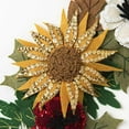 thumbnail image 3 of Bucilla Felt Applique DIY Holiday Wreath, Fall Floral, 16.5" x 16.5", 3 of 6