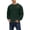 Army Green, variant on Men's Crew Neck Sweatshirt Textured Long Sleeve Solid Casual Regular Fit Pullover Tops White
