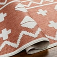 thumbnail image 4 of Hauteloom Elio Living Room, Bedroom Patio Outdoor Area Rug - Orange, Brown - 5'3" x 7', 4 of 10