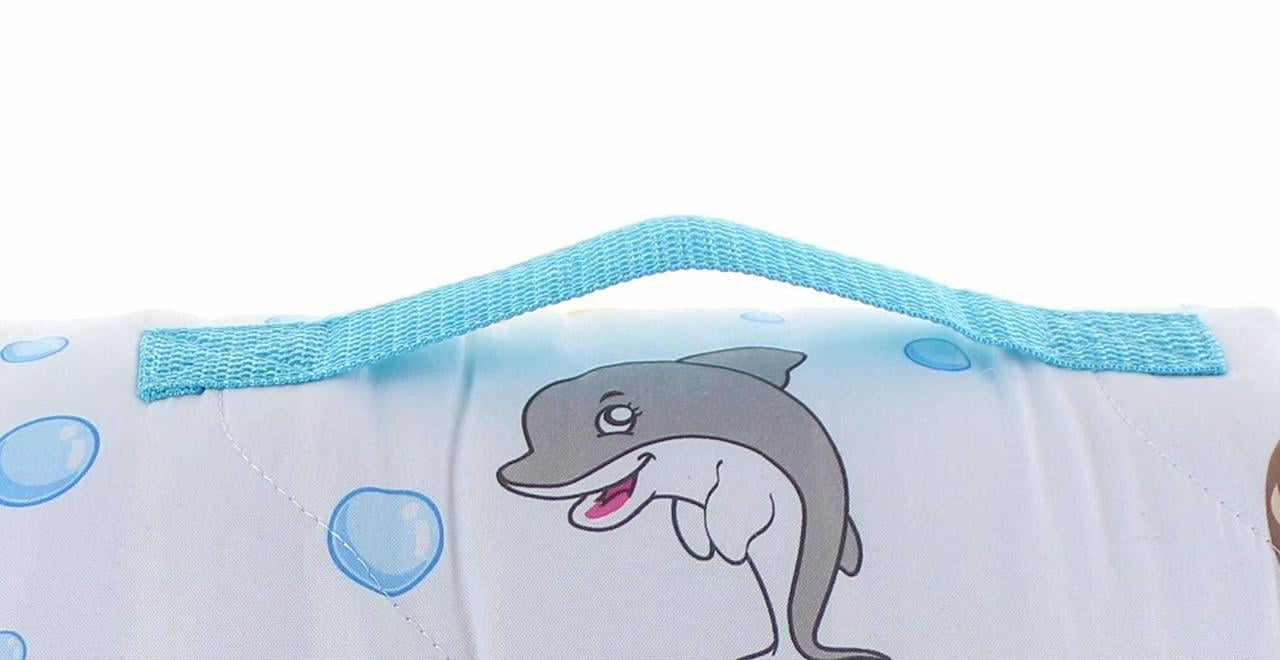 Everyday Kids Toddler Nap Mat With Pillow Underwater Mermaids