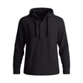 thumbnail image 5 of Babcutegg Mens Outfit Set Button Front Long Sleeve Hoodie and Pants Lightweight Casual Clothing 2-Piece Black Size XL, 5 of 7