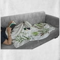 thumbnail image 6 of Rubber Duck Soft Flannel Fleece Throw Blanket, Lake Animals and Plants Lily Flowers Reeds Cane in the Pond Nature Park, Cozy Plush for Indoor and Outdoor Use, 50" x 70", White Green, by Ambesonne, 6 of 6