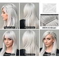 thumbnail image 4 of Gnmfd Clip‑in Seamless Bangs with Sideburns, Hand‑Woven Synthetic Hairpiece, Long Airy Fringe, 1 Pack, 4 of 6