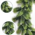 thumbnail image 3 of Guirnalda de pino artificial Wosthever verde y blanco, 3 of 6