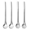 thumbnail image 1 of 4Pcs Stainless Steel Dessert Spoons Practical Coffee Stirring Spoons (Silver), 1 of 5