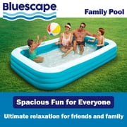 Bluescape 10ft Rectangular Family Inflatable Swimming Pool for Ages 6 and Up