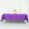 thumbnail image 6 of Efavormart 60" X 102" - Purple Accordion Crinkle Taffeta Rectangular Table Cover - Perfect for Wedding Ceremonies, Parties, Upscale Occasions, Birthday Celebrations, and Any Special Event, 6 of 11