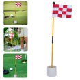 thumbnail image 1 of SOPOTUTU Golf Flag and Pole Set with Red Nylon Flag for Accurate Golfing Training and Outdoor Use, 1 of 8