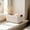 White-4M, variant on MMJ Woven Paper Rope Storage Basket Natural Organizer Decorative Wicker Bin for Home Bathroom Office Sundries 8.3x5.9x3.9in