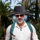thumbnail image 2 of Sombrero de pesca al aire libre Solar Fan para hombre | Sombrero para el sol de ala ancha con ventiladores ajustables de 3 velocidades recargables solares duales / USB | Malla transpirable, 2 of 7