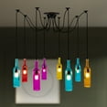 thumbnail image 5 of 8-Head Glass Wine Bottle Chandelier Creative Pendant Lamp Industrial Ceiling Light Home Bar Fixtures, 5 of 12