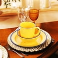 thumbnail image 2 of SHISUYAN Yellow Melamine Kitchen Tableware Set Durable and Practical for Home Use with Creative Design 1 Set, 2 of 9