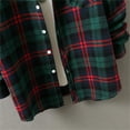 thumbnail image 6 of lulshou 2025 Plaid Shirt Men for Man Saving Men's Flannel Shirts Casual Button Down Plaid Shirt Jacket Long Sleeve Fleece Shacket with Pockets Army Green-M, 6 of 8