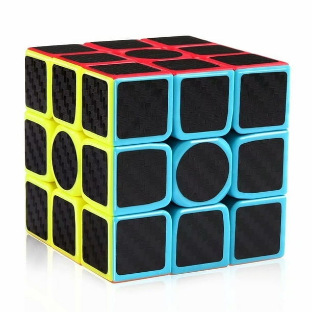 Speed Cube Set Carbon Fiber 2x2 3x3 Pyraminx Bundle, Magic Cube