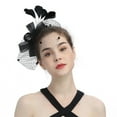 thumbnail image 4 of Prolriy Tea Party Fascinators Hats for Women, Womens Bow Top Hat for Tea Wedding Church Pillbox Hat Hair Accessories for Women Black, 4 of 4