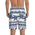 thumbnail image 4 of Lsque Sea Underwater Turtles Mens Sleep Pajama Shorts,Short Pajama Pants, Cotton Ultra-Soft Knit-Small, 4 of 9