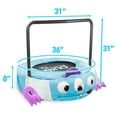 thumbnail image 5 of Pure Fun 36-inch Monster Plush Jumper Kids Trampoline with Handrail, Includes Pillow and Slippers, 75lb Weight Limit, 5 of 11