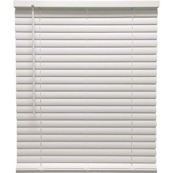 35Wx48L" Cordless 2" Deluxe Vinyl Mini Blind White