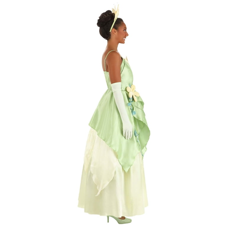 princess tiana dress women Women's Disney Deluxe Tiana Costume | Adult | Womens | M | Green/Yellow