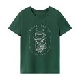 thumbnail image 1 of Camiseta para mujer Trajes de verano Camiseta básica para regalo del día de San Valentín de la calle Verde, 1 of 7