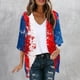 thumbnail image 1 of Cárdigan de manga larga para mujer, blusa informal estampada con bolsillo, abrigo tipo cárdigan para mujer, 1 of 5