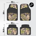thumbnail image 5 of BDK Heavy Duty Camouflage 4pc Front & Rear Rubber Floor Mats for Car SUV Van & Truck - All Weather Protection Waterproof & Weatherproof, Camo, 5 of 8