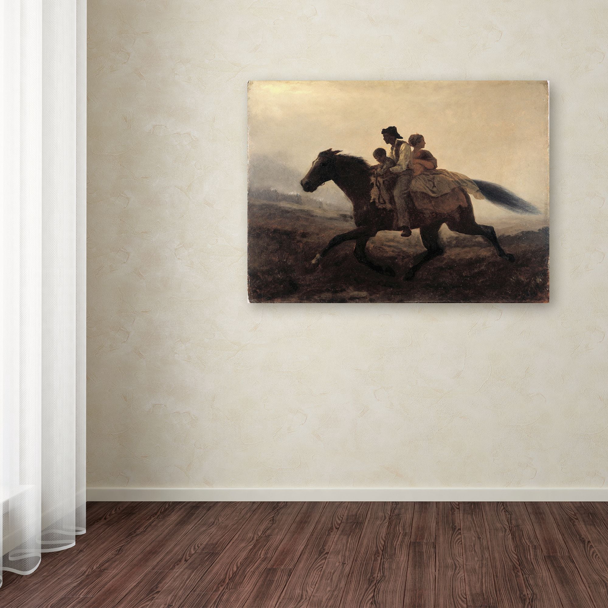 Eastman Johnson 'A Ride For Libertythe Fugitive Slaves' Canvas Art