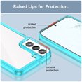thumbnail image 3 of Dteck for Samsung Galaxy S25 Clear Case Shockproof Phone Cover, Hybrid Silicone Bumper Anti-Scratch Anti-Yellowing Transparent PC Back Protective Cover for Samsung Galaxy S25 5G,Sky Blue, 3 of 7