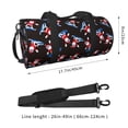 thumbnail image 2 of Easygdp Surfing Santa Bolsa de Viaje, Bolsa de Mano, Bolsa de Gimnasio, Bolsa de Equipaje para Viaje, 2 of 6