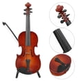 thumbnail image 4 of Violon miniature en bois de 17 cm avec support, instrument de musique, décoration, cadeau, 4 of 4