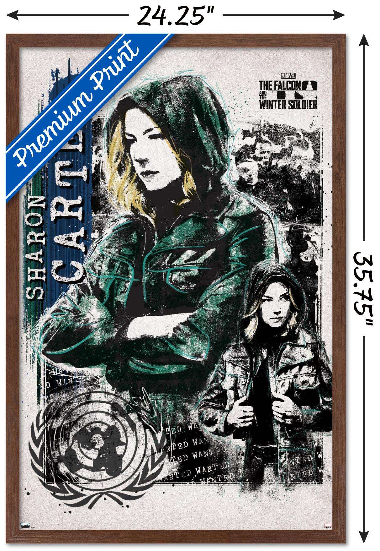 Marvel Comics Falcon and Winter Soldier - Sharon Carter Wall Poster, 22.375" x 34", Framed