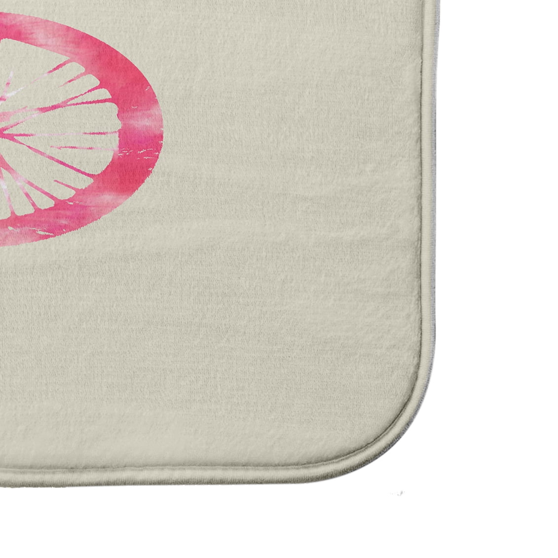 Simply Daisy 34" x 21" Plush Microfiber Pink Life Cycle Bath Mat