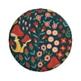 thumbnail image 2 of Bingfone Berries And Flowers Spare Tire Cover Weatherproof Universal Wheel Protectors For Rv Camper Travel Trailer Suv Truck 14 Inch, 2 of 9