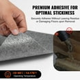 thumbnail image 5 of SKYSHALO 12pcs Peel and Stick Carpet Tile Self Adhesive Floor 12” x 12” Light Gray, 5 of 9