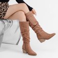 thumbnail image 5 of LOVE STEETLY Women's Knee High Slouchy Boots, Pointed Toe Chunky Heel Casual Versatile Stylish Comfort Winter Tall Boot., 5 of 7