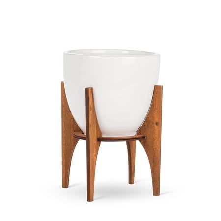Set of 6 Large Pot with Wooden Stand