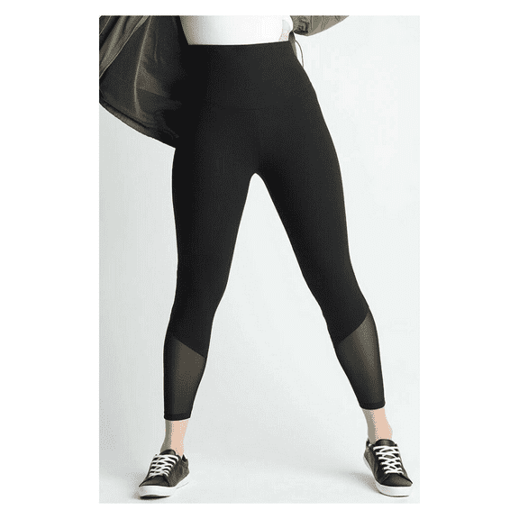 Yummie Women's Power Mesh Shaping Legging, BLACK, Size M