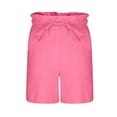 thumbnail image 6 of FNFYFH Girls Cotton Linen Shorts Drawstring Elastic Short Pants Summer Comfy Shorts,Black, 6 of 9