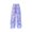 Purple, variant on CPNG Girls Cargo Pants Solid Color Elastic High Waist Straight Wide Leg Baggy Cargo Sweatpants Lightweight Streetwear Casual Cargo Trousers