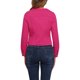 thumbnail image 3 of CHAQUETA DE DENIM CORTA SIN CUELLO DE MANGA LARGA PARA MUJERES INSPIRE CHIC S ROSA FUERTE, 3 of 6