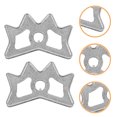thumbnail image 1 of TABLETREANDS 4Ud Soporte Para Taco De Billar Con Cabezal De Metal Plateado Antideslizante, 1 of 8