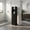 Black, variant on Demi Bonn Slim Bathroom Corner Cabinet, 1 Door Adjustable Shelves, Fall Guard, Black